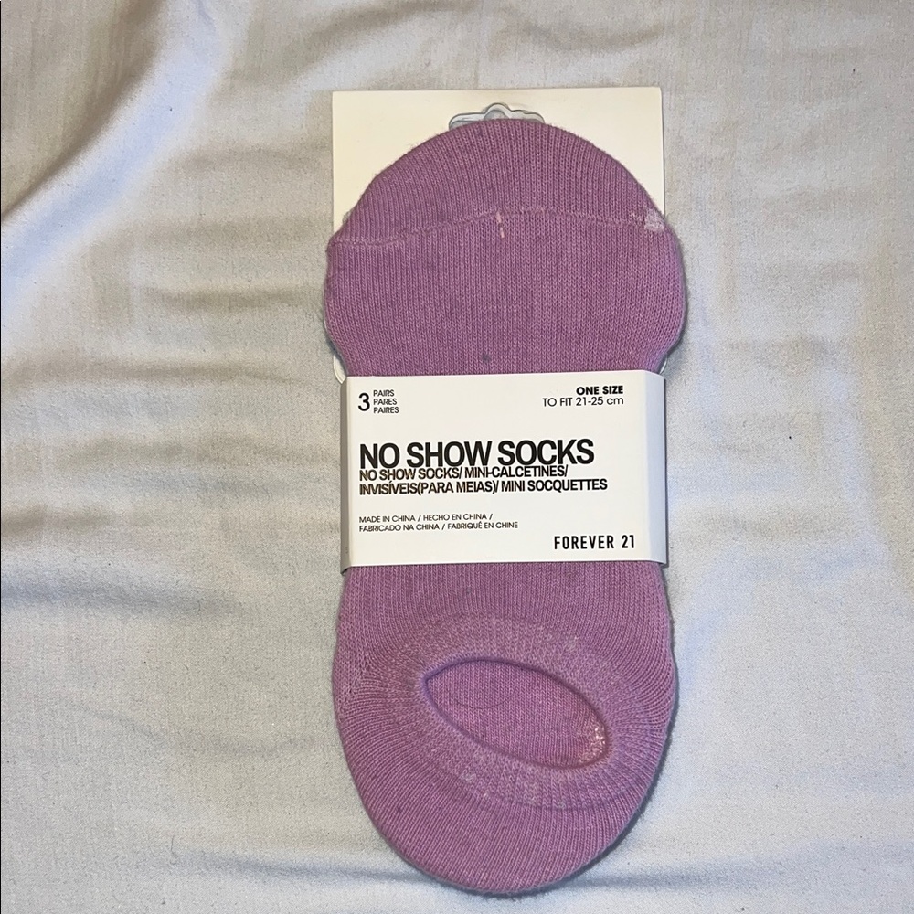 Forever 21 Lavender No Show Socks